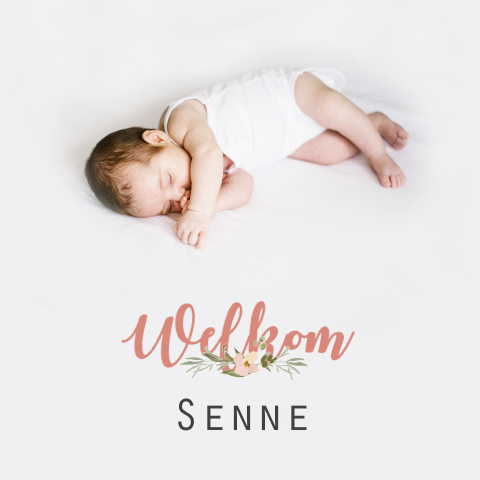 Geboortekaartje Senne